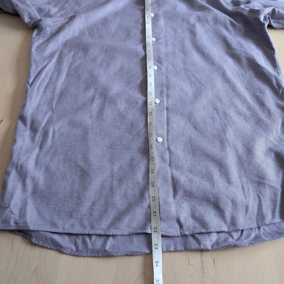 Ben Sherman Purple Waffle Texture Dress Shirt - Picture 14 of 15